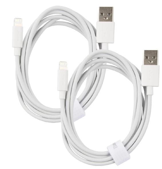 

Кабель интерфейсный Baseus TZCALZJ-02 USB Type A - Lightning USB 2.4A (2шт/упак), силиконовый круглый, 1.5m white, TZCALZJ-02