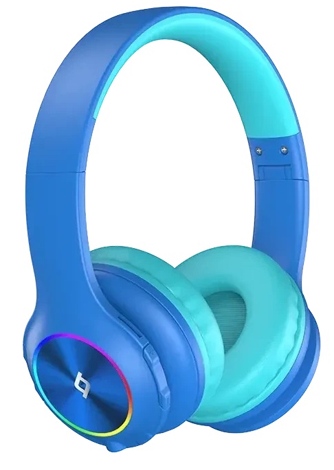 

Наушники TTEC 2KM172GM SoundBuddy Funled LED Kids On-Ear Wireless Bluetooth Headphones. Цвет: небесно-голубой, 2KM172GM