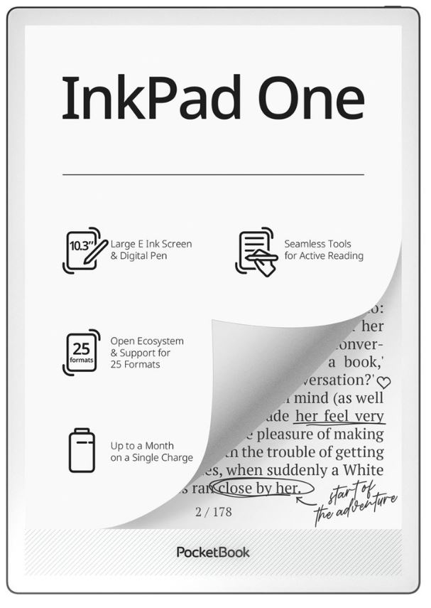 

Электронная книга PocketBook InkPad One 1030 Matte Black, InkPad One 1030