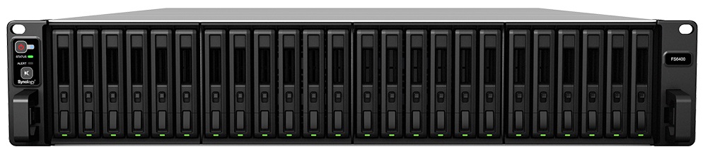 

Сетевое хранилище Synology FS6400 24x2.5" SSD SATA,SAS, RAID JBOD/0/1/5/6/10, 2хGbLAN, 2x10GbLAN, 2xUSB 3.0, 2U, без HD, FS6400