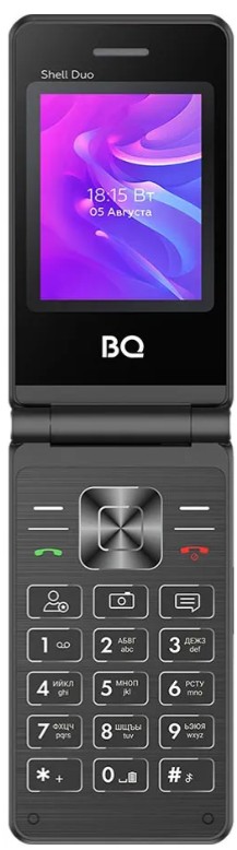 

Мобильный телефон BQ 2412 Shell Duo Black 2.4 ", 0.3MP, SIM: 2, 800 mAh, 2412 Shell Duo Black