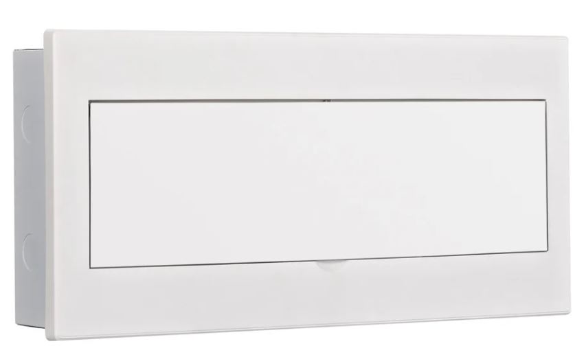 

Щит распределительный встраиваемый DEKraft 31105DEK пластиковый белая дверь 1 ряд 20 мод. IP41 ЩРВ-М, 31105DEK