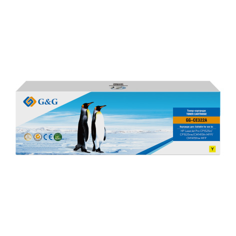 Изображение товара Картридж G&G GG-CE322A совместимый желтый для HP LaserJet CP1525