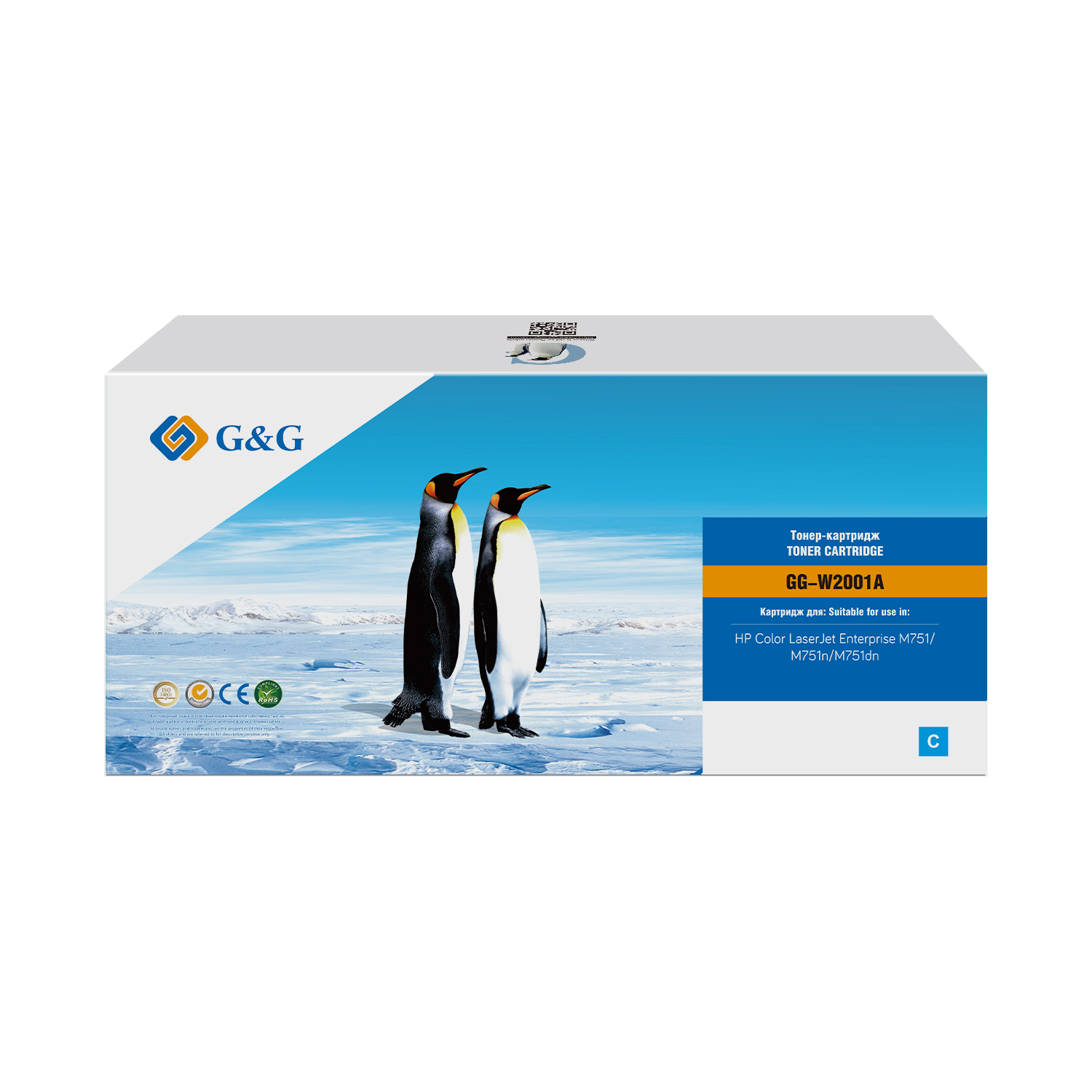 

Картридж G&G GG-W2001A лазерный голубой (6000стр.) для HP Color LaserJet Enterprise M751dn, GG-W2001A