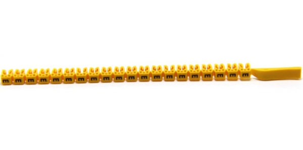 Изображение товара Маркер для кабелей DKC MKCES3 желтый для проводов 4-6 мм