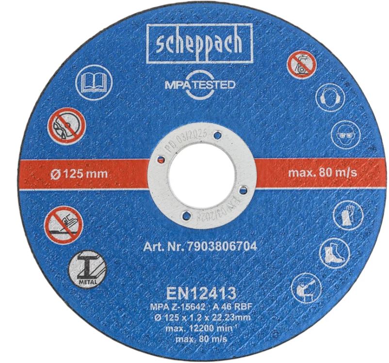 

Набор Scheppach 7903806704 отрезных дисков 12 шт., 7903806704