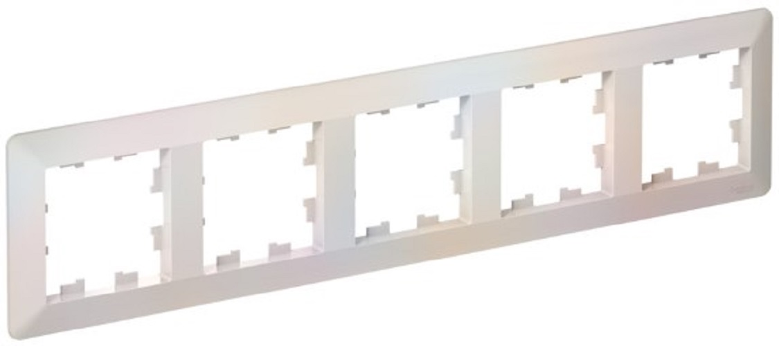 

Рамка пятерная Systeme Electric ATN220405 ATLASDESIGN AIR ЖЕМЧУГ/дымчатый белый, ATN220405