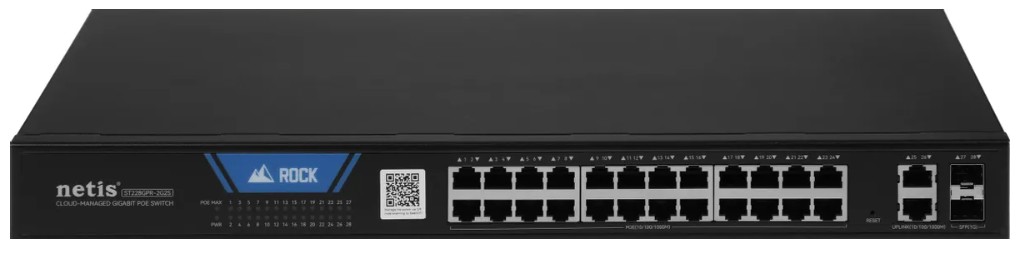 

Коммутатор Netis ST228GPR-2G2S (L2) 26x1Гбит/с, 2xSFP 24PoE 375W настраиваемый, ST228GPR-2G2S