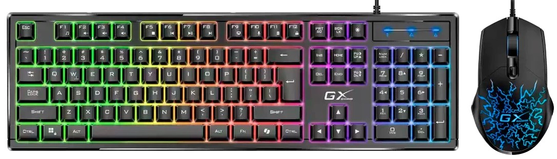 

Клавиатура и мышь Genius Scorpion KM-GX3 31330011402 RGB, Scorpion KM-GX3