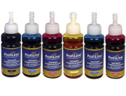 фото Тонер-картридж ProfiLine INK_U_C/E/H/L_6*100ml_PL Желтый, Черный, Светло-пурпурный, Светло-голубой, Пурпурный, Голубой