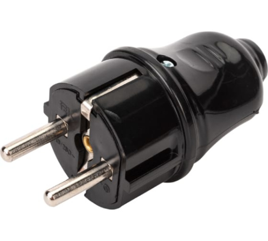 Изображение товара Вилка IEK EVP10-16-01-K02 для электромонтажа, надежная, разборная, 16 А, 220 В