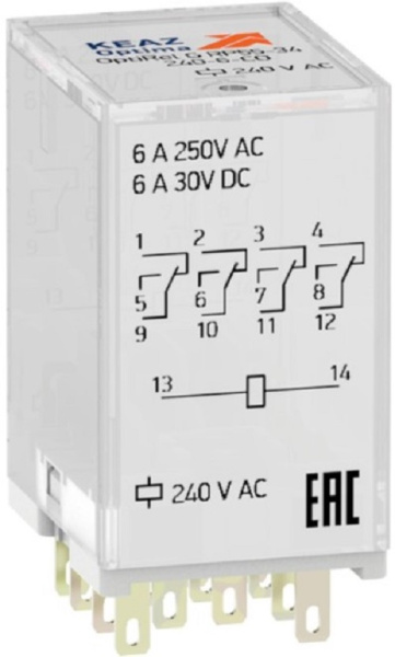 Изображение товара Реле промежуточное КЭАЗ 282953