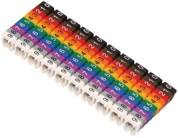 Изображение товара Кабельный маркер IEK UMK-KE1-7 для маркировки проводов диаметр 1.5 мм