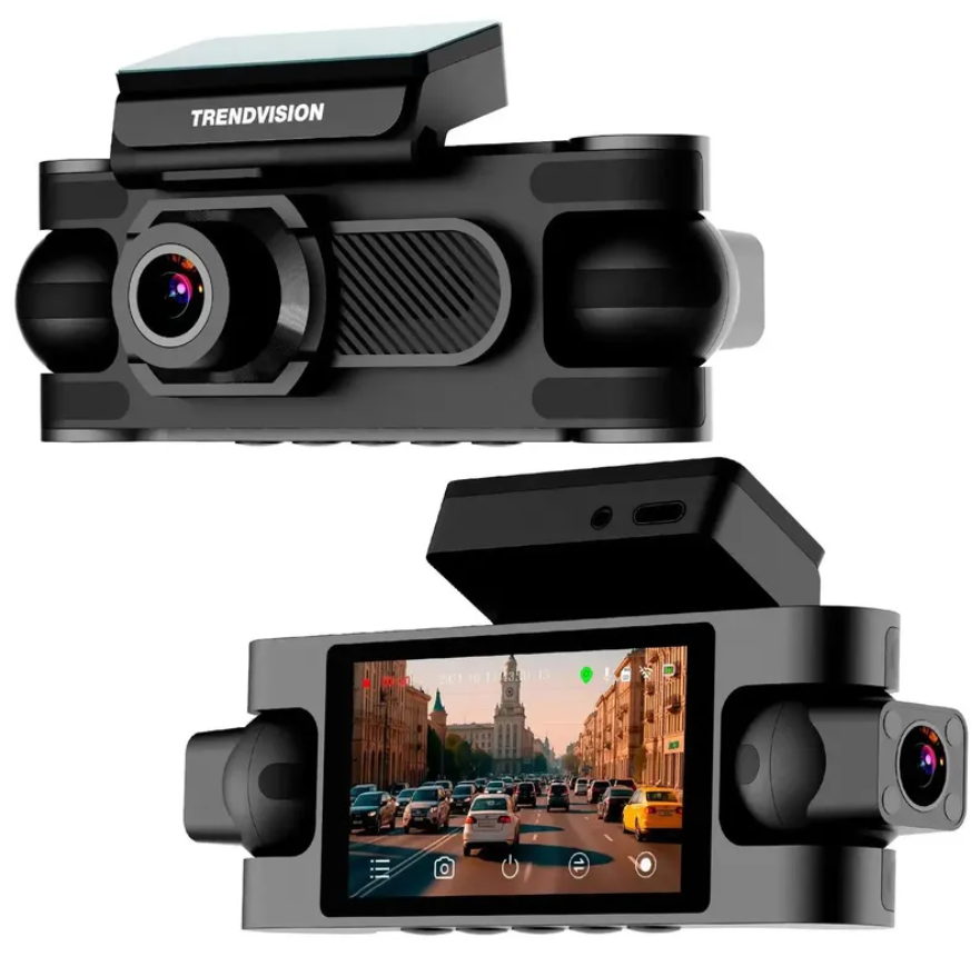 

Видеорегистратор автомобильный TrendVision PROOF 360 черный 2Mpix 1440x2560 1440p 150гр. GPS SigmaStar SSC8826Q (2117715), PROOF 360