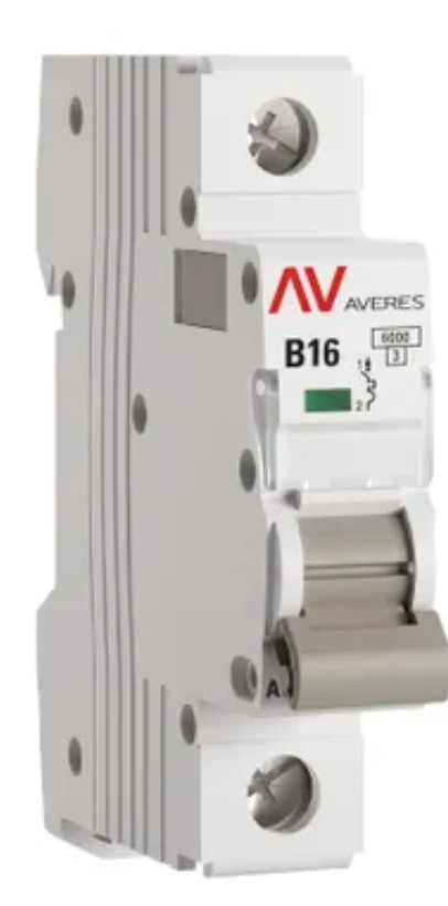 

Автоматический выключатель EKF mcb6-1-16B Averes AV-6 (B) 1P 16А 6kA, mcb6-1-16B