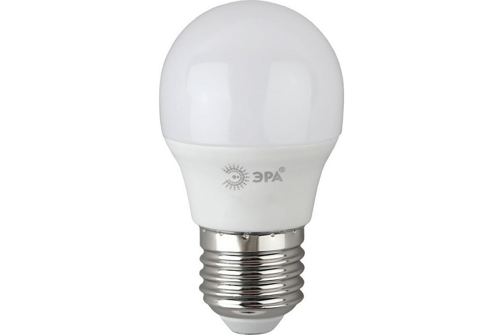 

Лампа светодиодная ЭРА Б0045357 LED P45-6W-865-E27 R (диод, шар, 6Вт, хол, E27), Б0045357