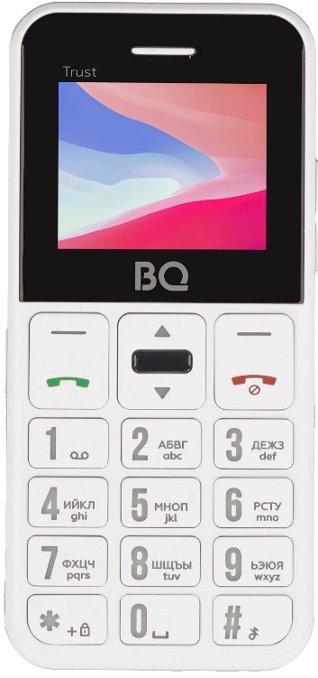 

Мобильный телефон BQ 1866 Trust White 1.77 ", BT, 0.8 MP, SIM: 2, 800 mAh, 1866 Trust White
