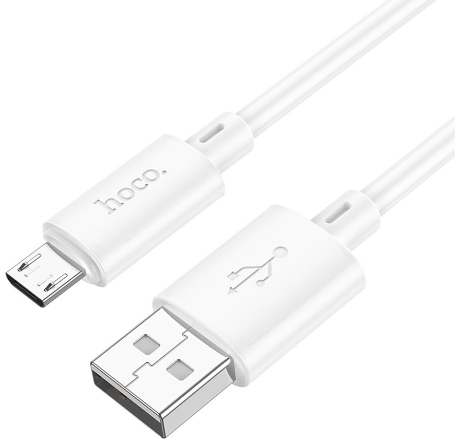 

Кабель Hoco X88 GRATIFIED 6931474783332 USB - микро, 1.0м, круглый, 2.4A, силикон, цвет: белый упакован (1/1000), X88 GRATIFIED