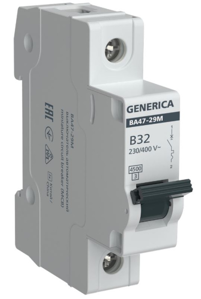 Изображение товара Автомат GENERICA MVA21-1-032-B-G 32 А 230 В