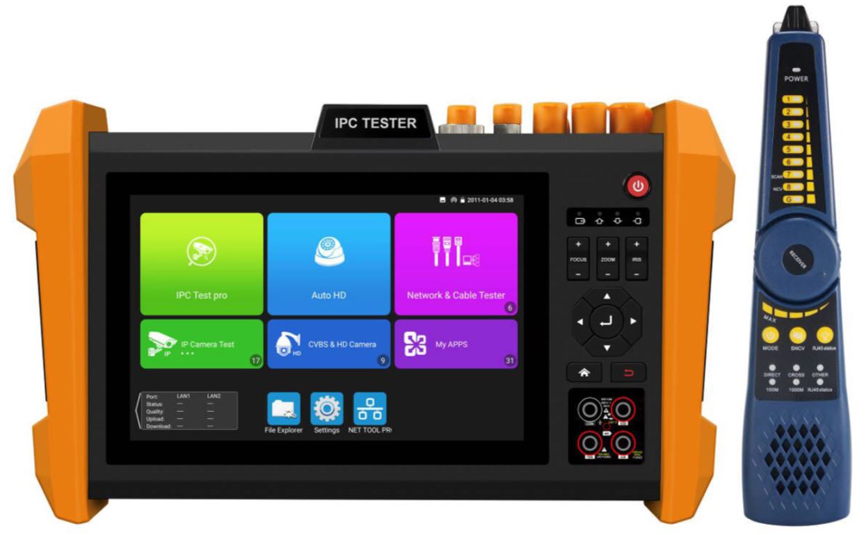 

Тестер Tezter TIP2-HOL-MTRС-7 универсальный 7-дюймовый сенсорный AHD/CVI/TVI/CVBS/SDI и IP-видеосистем (Базовая модель+мультиметр+измеритель оптическо, TIP2-HOL-MTRС-7