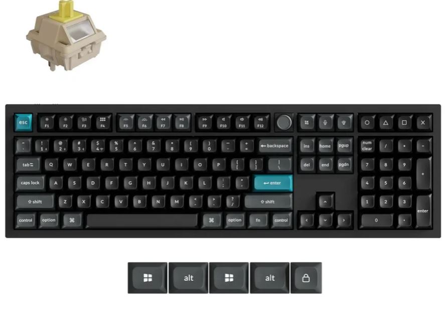 

Клавиатура Keychron Q6 Ultra Q6U-M4-RU Black, Banana св., Q6 Ultra