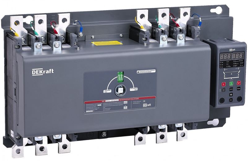 Автоматический ввод резерва DEKraft 41113DEK на авт. выкл. с выносн. блоком управления 40А, 4Р, 25кА АВР-301