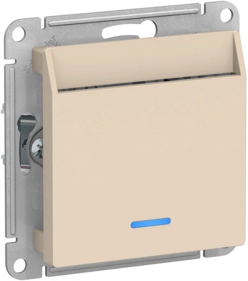 

Выключатель карточный Systeme Electric ATN000267 AtlasDesign 10А, без задержки времени, механизм, Бежевый, ATN000267