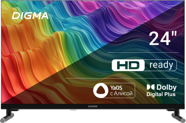 Изображение товара Телевизор Digma DM-LED24SBB32 с Яндекс.ТВ 24 дюйма, HDMI, Wi-Fi