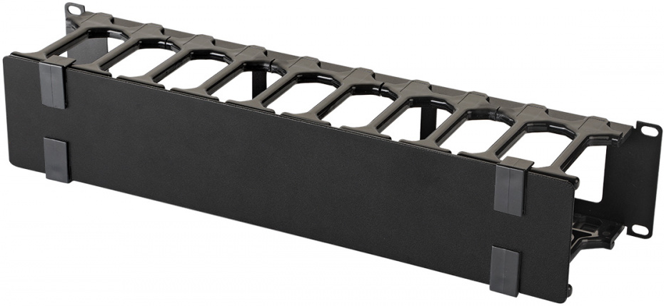 

Кабельный организатор Eurolan 25B-2U-16BL повышенной емкости 19&quot;, 2U, с крышкой, черный, 25B-2U-16BL