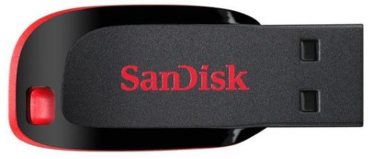 

Накопитель USB 2.0 16GB SanDisk Cruzer Blade SDCZ50-016G-B35 черный/красный, Cruzer Blade