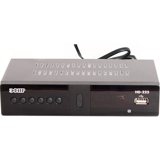 

Ресивер СИГНАЛ Эфир HD-225 20225 DVB-T2 черный, Эфир HD-225