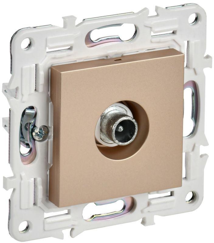 

Розетка телевизионная проходная IEK SK-A10-P-K98 SKANDY SK-A17Sa Песочный, SK-A10-P-K98