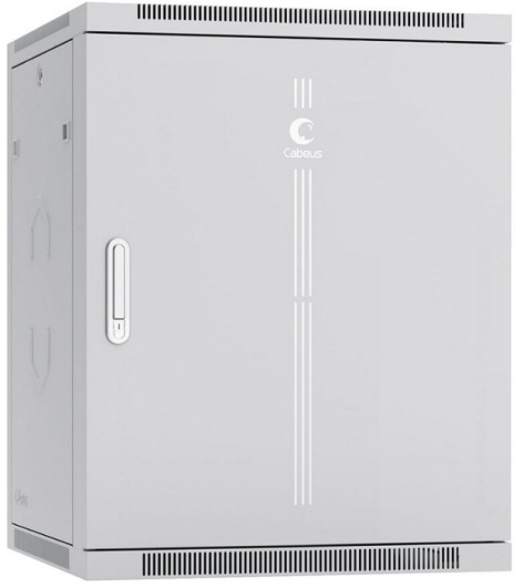 Шкаф настенный 19", 15U Cabeus SH-05F-15U60/60m-R