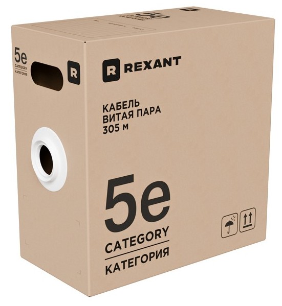 Кабель витая пара,Rexant,02-0006-R