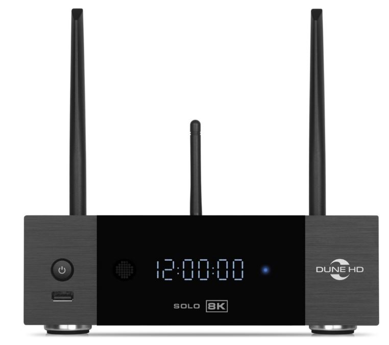 

Медиаплеер Dune HD Solo 8K Dune HD D1008 8K/60 Hz/Dolby Vision/HDR10+/HDR, CPU Amlogic S9284-K/J, RAM 8 Gb, Flash 64 Gb, 3xUSB3.0, 1xUSB2.0, HDD SATA, HD Solo 8K
