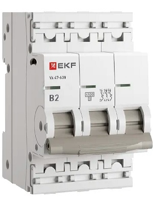 Изображение товара Автоматический выключатель EKF M634302B серии PROxima 2А IP20