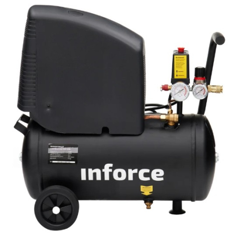 Изображение товара Компрессор Inforce OCX-24L безмасляный промышленный с колесами
