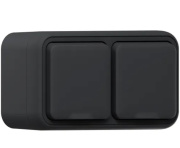 фото Розетка двухместная с заземлением  EKF BT1-SOA-211