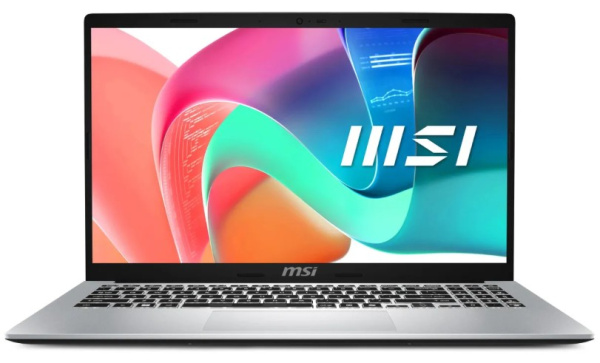 фото Ноутбук  MSI MODERN 15 F1MG-801XRU в Челябинске 15.6 ", Core 5, 16 Гб RAM, 512 Гб SSD, Iris Xe Graphics, Серебристый