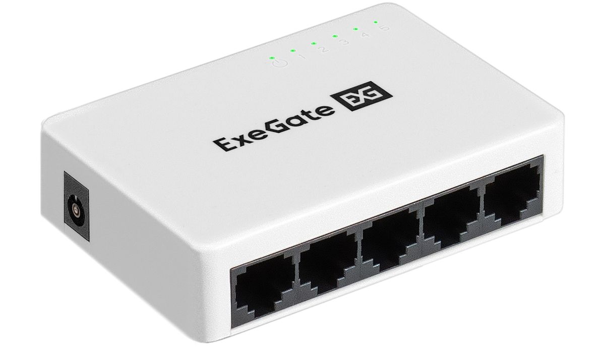 

Коммутатор неуправляемый Exegate EDES-1005C EX298685RUS 5-портовый UTP 10/100Mbps, EDES-1005C