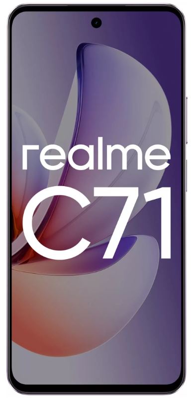 

Смартфон Realme C71 8/256GB RMX5303 (8+256) PURPLE фиолетовый моноблок 3G 4G 2Sim 6.67" 720x1604 Android 15 50Mpix 802.11 a/b/g/n/ac NFC GPS GSM900/18, C71 8/256GB