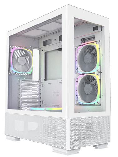 

Корпус ATX Montech SKY TWO WHITE без БП, боковая панель из закленного стекла, 2*USB 3.2, USB Type-C, audio, SKY TWO WHITE