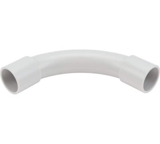 Изображение товара Угол Ecoplast 41120-5 для труб 90° серый пластик 20 мм 5 шт