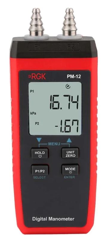 

Манометр RGK PM-12 721395 RGK цифровой с поверкой, PM-12