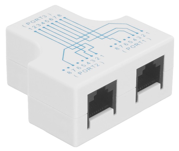 

Разветвитель 5bites LAU55-04W (сплиттер) RJ45 M/2*RJ45 F/UTP/100MB/2ШТ, LAU55-04W