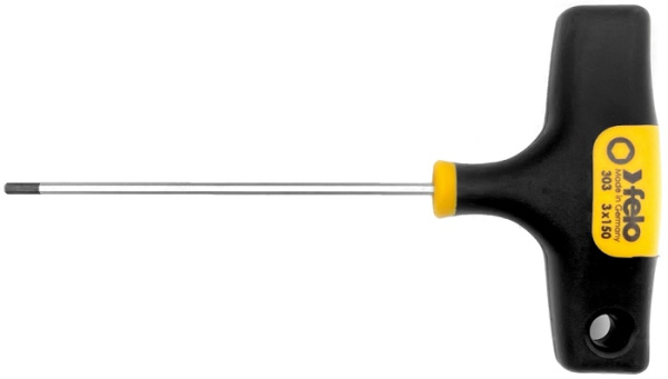 Изображение товара Отвертка Felo 30303560 с T-образной рукояткой и стальным стержнем для профессионального использован