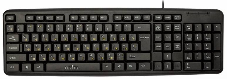 

Клавиатура Oklick 130M 8136 черная, USB, 337077, 130M