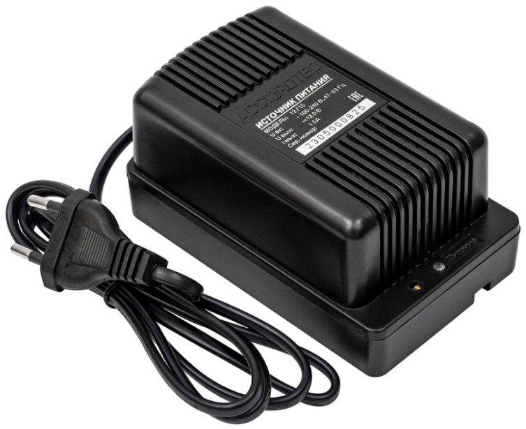 

Блок питания AccordTec АТ-12/15 стабилизированный, 1,5 А (до 2А), пластиковый корпус, АТ-12/15