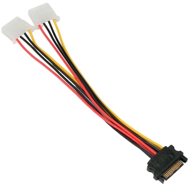 Кабель-разветвитель Cablexpert CC-SATA-2MOLEX-20CM