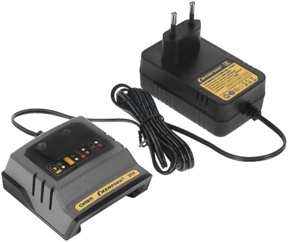

Зарядное устройство CHAMPION CH1811 для аккумулятора (18В4Ач Li-ion0,17кгtзарядки400мин25Вт0,9А20В), CH1811